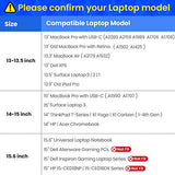 tomtoc 360 Protective Laptop Shoulder bag for 16-inch MacBook Pro A2141, 15-inch MacBook Pro, Surface Book 2 15, Dell XPS 15, ThinkPad X1 Carbon (1-4 Gen), Travel Sleeve Case with Accessory Pocket