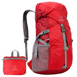 Outereq 30L Outdoor Travel Backpack Hiking Foldable Daypack Red