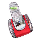 FLYCOOL Compact Water-resistant Nylon Hanging Toiletry Bag & Travel Shower Bag (Red)