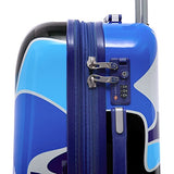 Gabbiano Camo Collection 3 Piece Hardside Spinner Set (Blue)