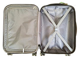 3Pc Luggage Set Hardside Rolling 4 Wheel Spinner Upright Carryon Travel Silver