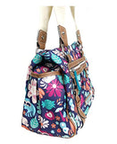 Lily Bloom Landon Triple Section Satchel, Harvest Raccoon