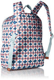 Vera Bradley Lighten Up Study Hall Backpack, Polyester, Water Geo