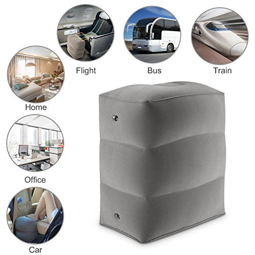 Portable Airplane Footrest Comfortable Seat Extender for Bus Train