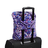 Vera Bradley Fleece Travel Blanket with Trolley Sleeve, Regal Rosette