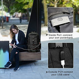 Laptop Backpack, Tocode Travel Backpack Contains Multi-Function Pockets,Stylish Anti-Theft School Bag with USB Charging Port Fits 17.3 Inch Laptop Comfort Pack for Men & Women -Black Update