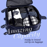 Lipault - Original Plume Spinner 55/20 Luggage - Carry-On Rolling Bag For Women – Navy