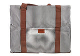 FakeFace Durable Waterproof Oxford Striped Travel Duffle Tote Carry On Duffel Bag for Women Men