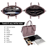 Laptop Bag for Women, 15.6 Inch Laptop Tote Multi-Pocket Work Tote Bag Structured Briefcase with