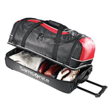 Samsonite Luggage Andante Drop Bottom Wheeled Duffel, Black/Red, 28 Inch