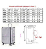 Luggage Protector Suitcase Cover Pvc Bag Dust Proof Travel Suitcase Fits Most 20"22"24"26"28"