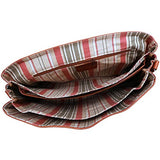 Floto Cortona Roller Buckle Briefcase Messenger Bag in Brown Tempesti Leather