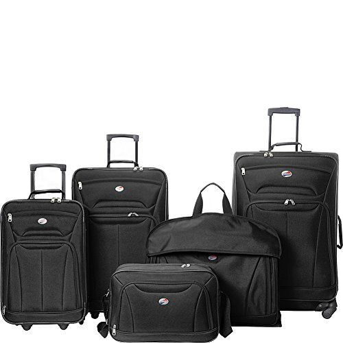 American Tourister Wakefield 5 Piece Luggage Set (Black)