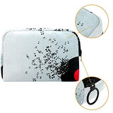 LEVEIS Tyu Makeup Bag Cosmetic Bags Toiletry Travel Organizer for Women, Portable Storage Organzier for Cosmetics, Make Up Tools, Toiletries