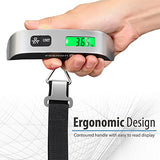 Digital Luggage Scale, Fosmon Digital Lcd Display Backlight With Temperature Sensor Hanging Luggage