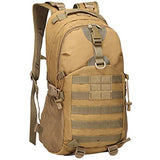 Outdoor Travel Backpack for School Cycling Hiking Camping Sport For Men Women Khaki