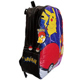 Boys' Pokemon 17" Backpack Charizard, Pikachu, Pokeball Black/Multi