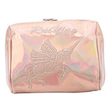 Aibearty Holographic Cosmetic Bag Travel Toiletry Pouch Zipper Handbag Carry Case Organizer