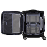 Travelpro Luggage Platinum Elite 20" Carry-On Intl Expandable Spinner W/Usb Port, Shadow Black