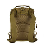 Tactical Military Sling Chest Pack Bag Molle Daypack Laptop Backpack Casual Crossbody Bag (Brown)