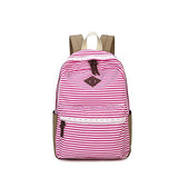 S Kaiko Canvas Backpack School Bakcpack For Women And Men School Bag Stripe Sweet Lace Daypack