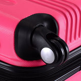 Goplus Globalway Expandable 20" Abs Carry On Luggage Travel Bag Trolley Suitcase (Rose)