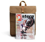 New, retro, trend, simple, oil wax waterproof, canvas bag, backpack, B0041