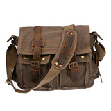 Men's Shoulder Bag, Berchirly Vintage Military Men Canvas Messenger Bag