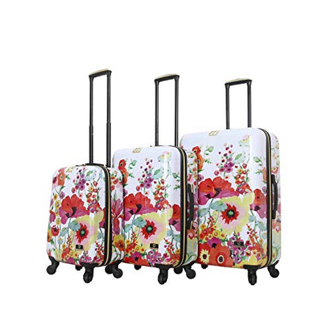 HALINA Collier Campbell Secret Garden 3 Piece Set Luggage, Multicolor