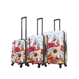 HALINA Collier Campbell Secret Garden 3 Piece Set Luggage, Multicolor