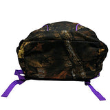 "E-Z Tote" Real Tree Print Hunting Backpack In 5 Colors (Purple Trim)