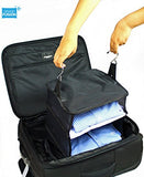 Stow-N-Go Portable Luggage System - Small - Black, Packable Hanging Shelves And Travel Organizer