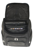 Mancini 15.6" Laptop Leather Backpack with RFID Secure Pocket in Brown