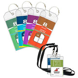 Cruise Luggage Tags 4 Pack Cruise Tags & 2 Id Badge Holder Zip Seal And Reusable Steel Loops