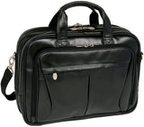 Mckleinusa Pearson 84565 Black Expandable Double Compartment Briefcase