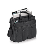 Solo Mercer 15.6 Inch Laptop Briefcase, Black/Grey