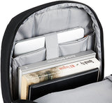 AmazonBasics Canvas Backpack for Laptops up to 15-Inches - Black