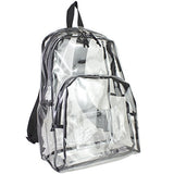 Eastsport Clear Backpack, Black Trim