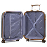 Dejuno Monroe 3-Piece Hardside Spinner Tsa Combination Lock Luggage Set, Blue