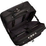 Heritage Polyester Wheeled Business Case Briefcase, Black, One Size