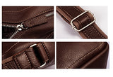 Saierlong New Mens Coffee Genuine Leather Briefcase Messenger Bags Business Handbags