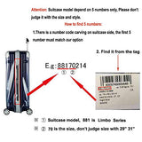 Sunikoo Luggage Protector Suitcase Clear Pvc Transparent Cover Case With Chain Fits Rimowa Limbo