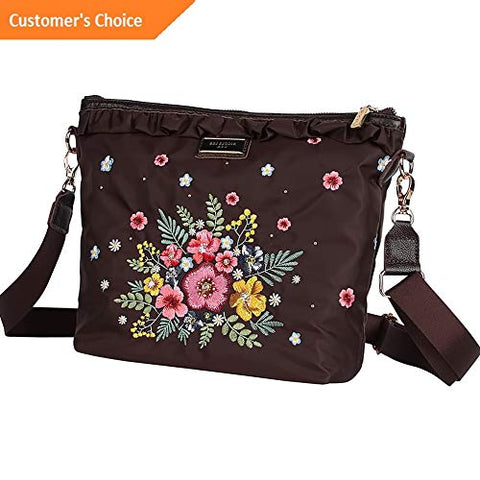 Sandover Nicole Lee Adira Garden Embroidery Mini Crossbody Cross-Body Bag NEW | Model LGGG -
