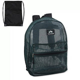 Trailmaker Classic Mesh Backpack - (17 Inch) with FREE Drawstring Bag. By Bell Pass Ventures
