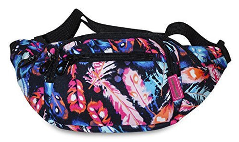 Ever Moda Peacock Feather Fanny Pack