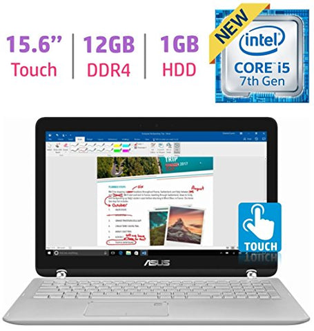 Asus 15.6?? 2-In-1 Touchscreen Fhd 1080P Laptop Pc, 7Th Intel Core I5-7200U, 12Gb Ddr4 Sdram, 1Tb