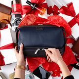 Vetelli Leo Leather Toiletry Bag for Men - Dopp Kit - Handmade for Travelling Vacations and