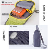 Sami Studio Sling Bag Waterproof Sport Chest Pouch Gym Fanny Backpack Shoulder Crossbody Single