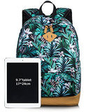 Bookbag For Teens, Floral Backpacks College Laptop Daypack Travel Bags By Leaper (Large, Floral )