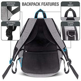 XDesign Travel Laptop Backpack with USB Charging Port +Anti-Theft Lock [Water Resistant] Slim